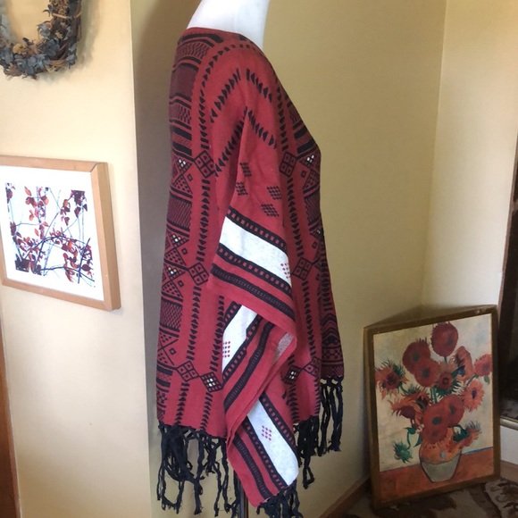 TASSO ELBA Collection Size OSFA
Poncho 100% Cotton Overhead V-Neck $119 NEW - Picture 5 of 16